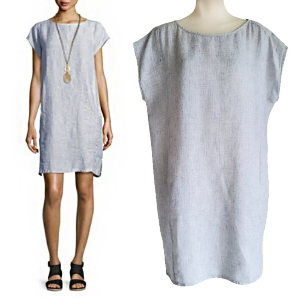 Eileen Fisher Light Gray Mini Dress